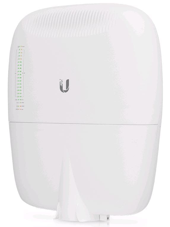 Ubiquiti EdgePoint S16, 16 Port PoE Outdoor WISP Switch - 4x 54v/24v PoE Ports, 12x 802.3af 48v PoE Ports - ESD Power Protection,Pole/Wall Mount