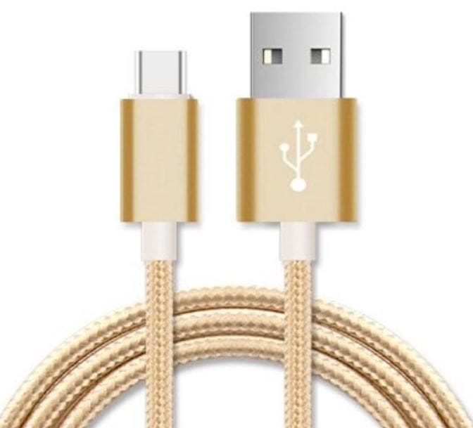 Astrotek 1m Micro USB Data Sync Charger Cable Cord Gold Color for Samsung HTC Motorola Nokia Kndle Android Phone Tablet Devices