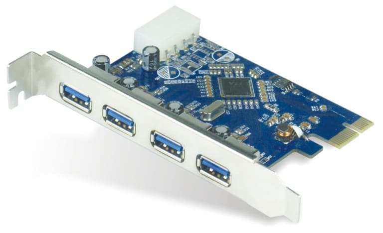 Astrotek 4x Ports USB 3.0 PCIe PCI Express Add-on Card Adapter 5Gbps Windows XP/7/8/10 Server 2008 VIA chipset