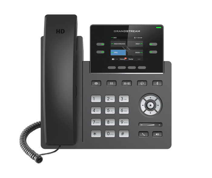 Grandstream GRP2612 4 Line IP Phone, 2 SIP Accounts, 320x240 Colour Screen, HD Audio, Includes PSU *LAST STOCK*