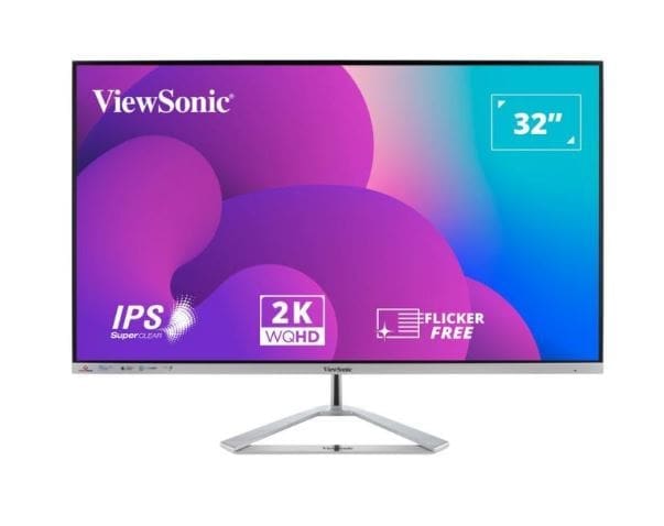 ViewSonic 32” 2K QHD (2560 x 1440) Business Professional Ultra Thin Stylish, Elegant,SuperClear IPS, low energy 36w, 3YARW