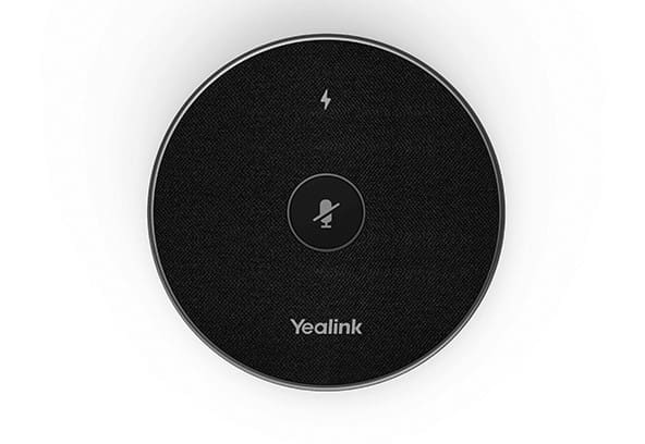 Yealink VCM36-W Wireless Microphone for Video Conference System, HD Voice 6-Meter 360° Voice Pickup, Full-Duplex technology, USB cable, PSU inc