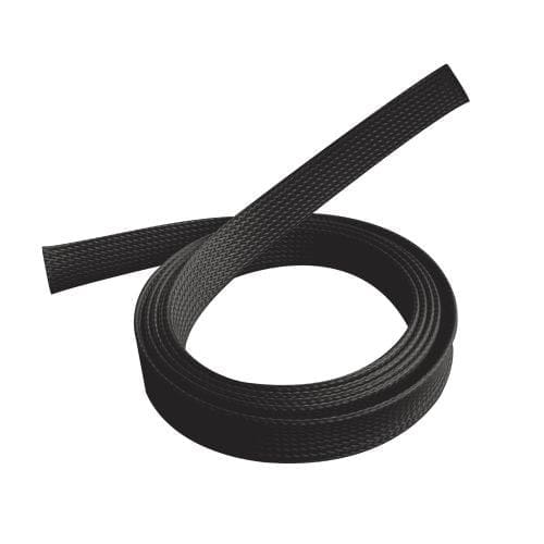 Brateck Braided Cable Sock (40mm/1.6" Width) Material Polyester Dimensions1000x40mm -- Black (LS)