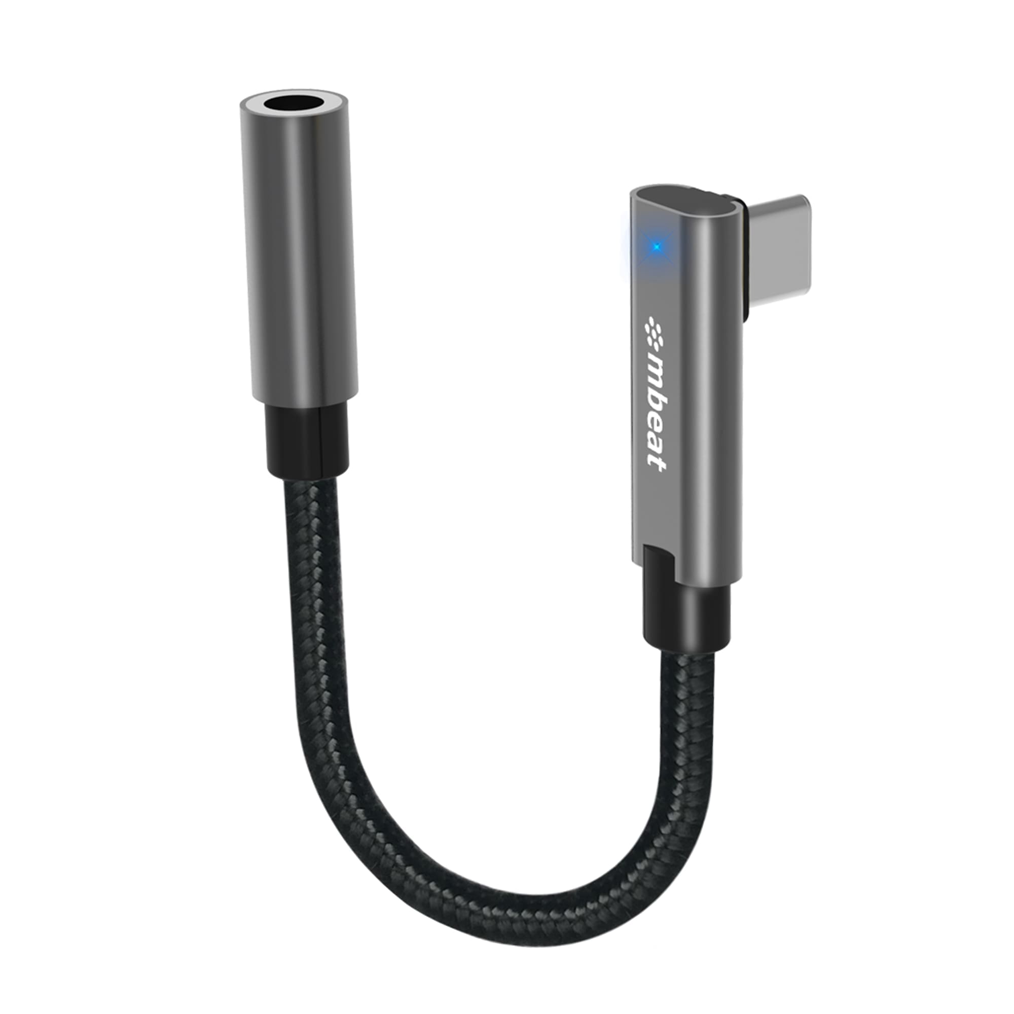 mbeatĀ® Elite USB-C to 3.5mm Audio Adapter - Add Headphone Audio Jack to USB-C Computers, Laptops, Notebooks, Tablets, Smartphones - Space Grey