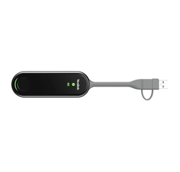 Yealink WPP30 Wireless Presentation Pod | One-click, Trouble-free Presentations, Plug Play, Hardware Encoding, 4K UHD, Wifi 16 High-speed Chip