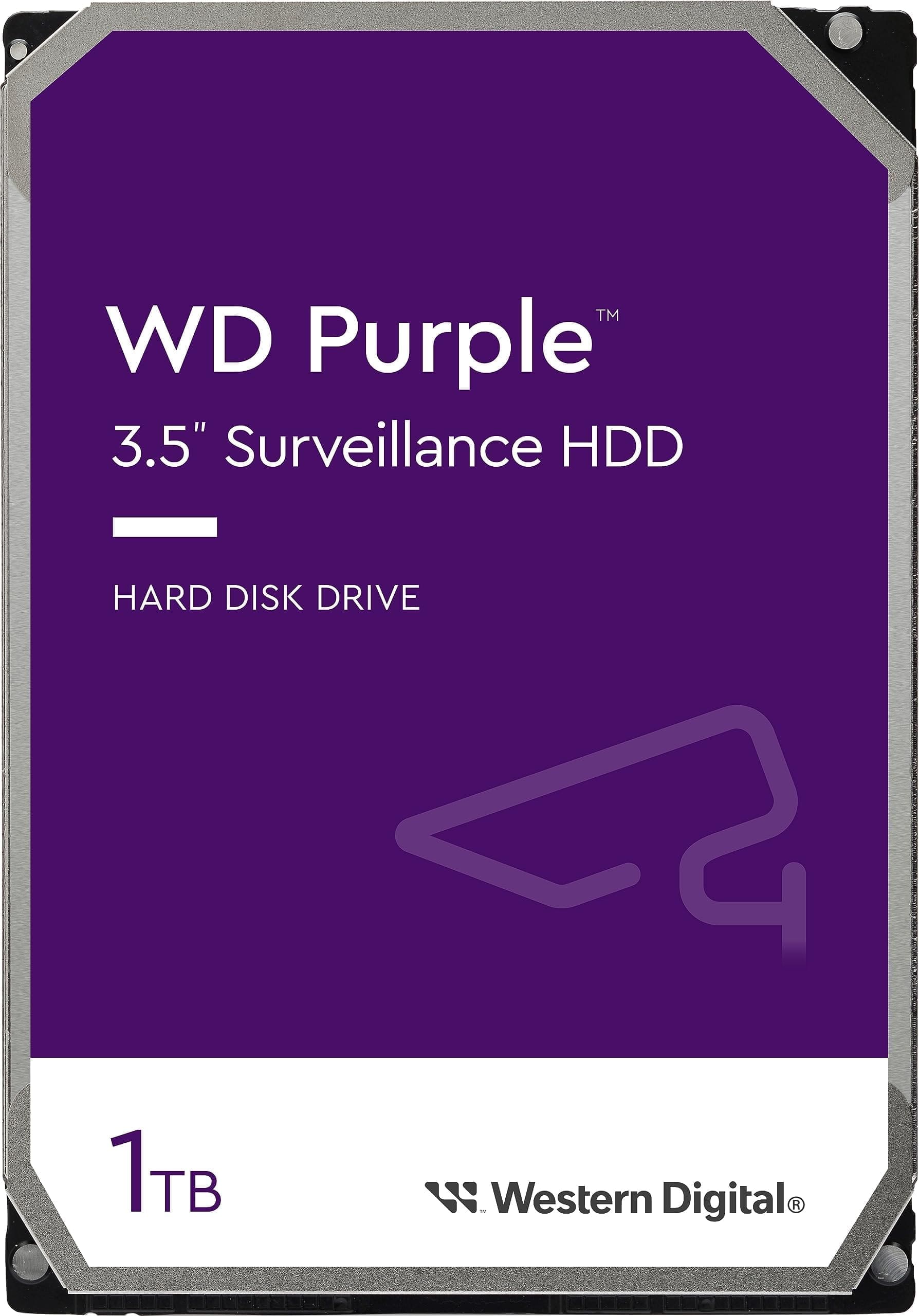 Western Digital WD11PURZ WD Purple 1TB 3.5" Surveillance HDD 5400RPM 64MB SATA3 110MB/s 3yrs limited warranty