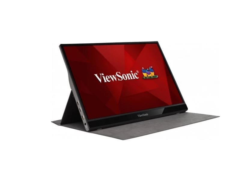 ViewSonic 16" VG1655 2x USB-C, IPS FHD, 3.5mm Audio, mHDMI x1, Business, Durable Laptop Desktop Extension, 2x Speakers, 1kg Ultra Portable Monitor