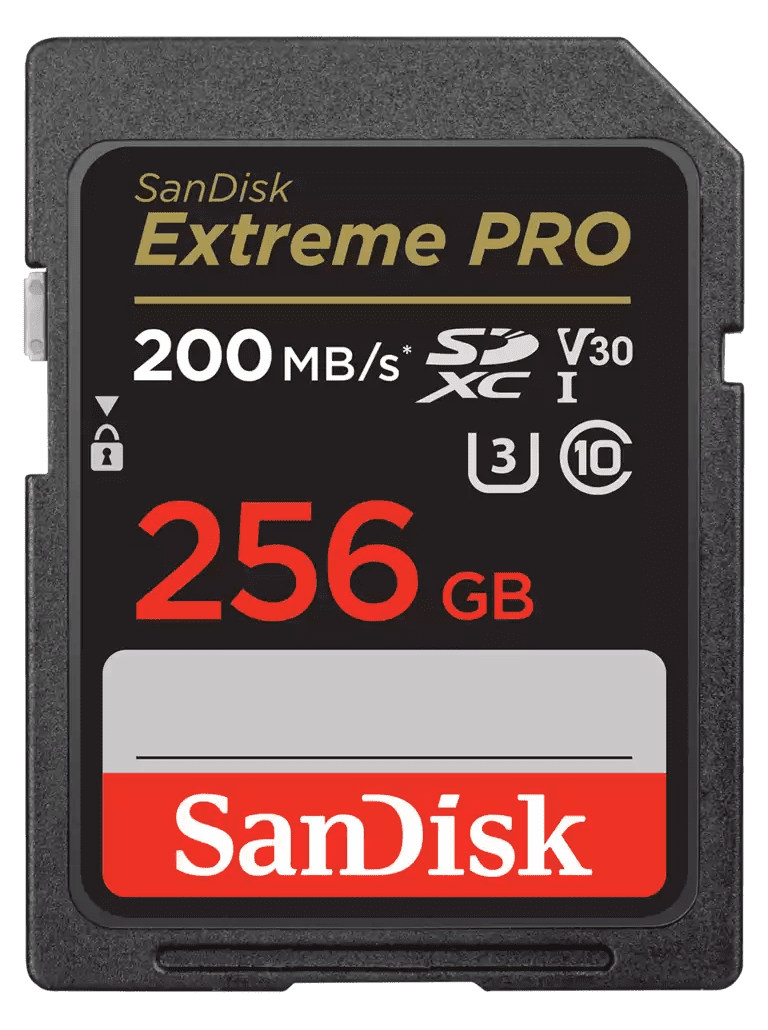 SanDisk 256GB Extreme PRO Memory Card 200MB/s Full HD 4K UHD Class 30 Speed Shock Proof Temperature Proof Water Proof X-ray Proof Digital Camera