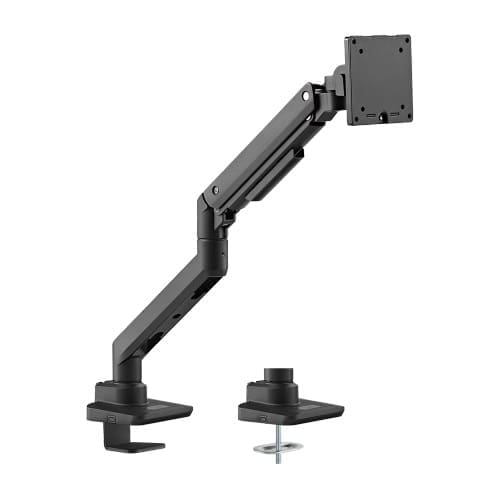 Brateck Fabulous Desk-Mounted Heavy-Duty Gas Spring Monitor Arm Fit Most 17"-49" Monitor Up to 20KG VESA 75x75,100x100 (Black)