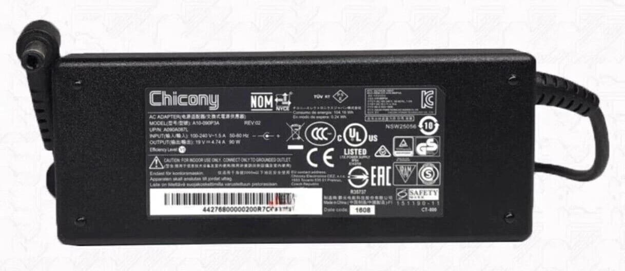 Power adaptor 19V/90W for Leader Visionary AIO SV270, Leader SCP6-C1 series (UMA), 5.5mm x 2.5mm,