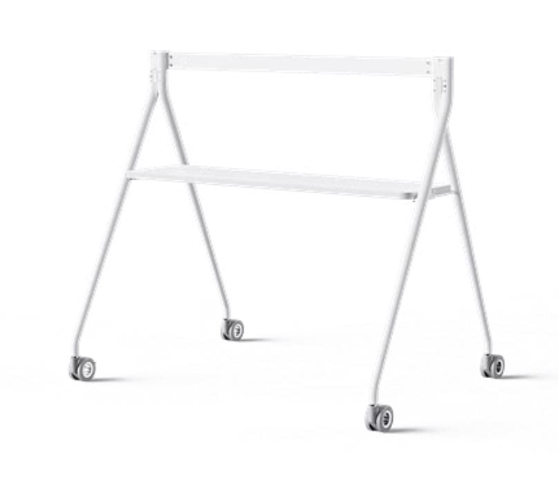 Yealink Floor stand for MeetingBoard 65" with Tray, Fit for Yealink MeetingBoard 65", Wheeled for easy transport Stable, Durable Base Practical, White
