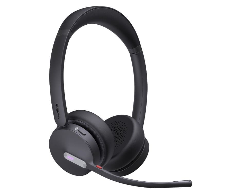 Yealink WH64 Hybrid Dual UC DECT Wireless Headset, DECT Bluetooth Hybrid Wireless Technology, 3-Mic Noise Cancellation, UC Certified, Dongle WDD60