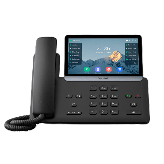 Yealink SIP-T77U (SBC READY) IP Phone, 7" Touchscreen, 16 SIP Accounts, Dual USB, HD Voice, PoE, Linux 6.1, TEE Encryption
