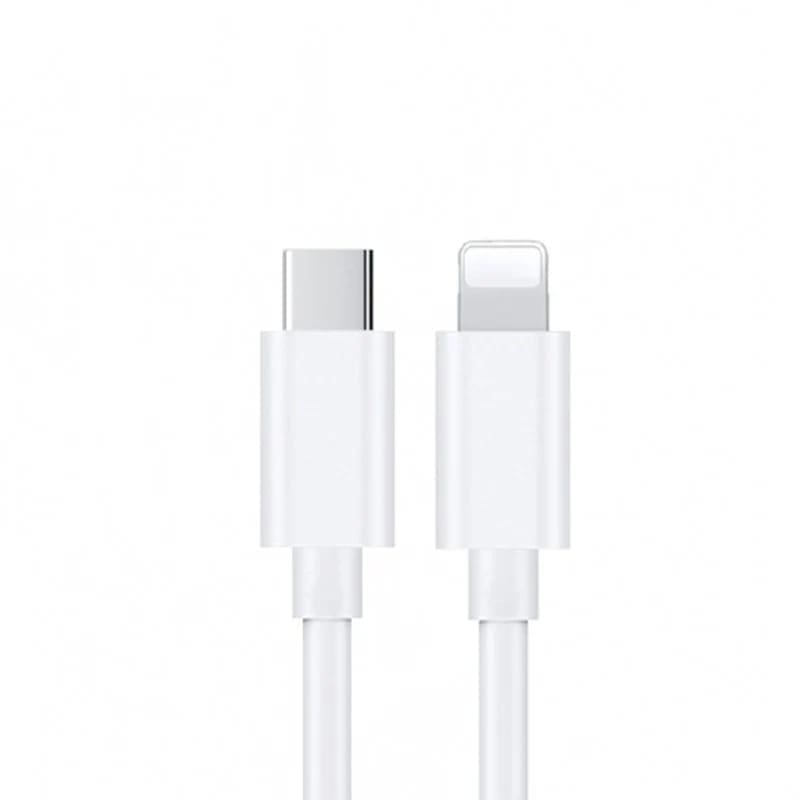 USP Lightning to USB-C Fast Charge Mini Cable (1M) White - Support 2.4A,480Mbps Transfer, Universal iOS Compatibility, 5 Years Warranty
