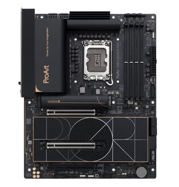ASUS ProArt Z890-CREATOR WIFI MB, Z890, 4x DDR5, 3x PCI-E 5.0/4.0 x16, 5x M.2, 4x SATA3, 6x USB-A 3.2, 3x Thunderbolt, HDMI 2.1, ATX, 12.5GbE, WIFI 7