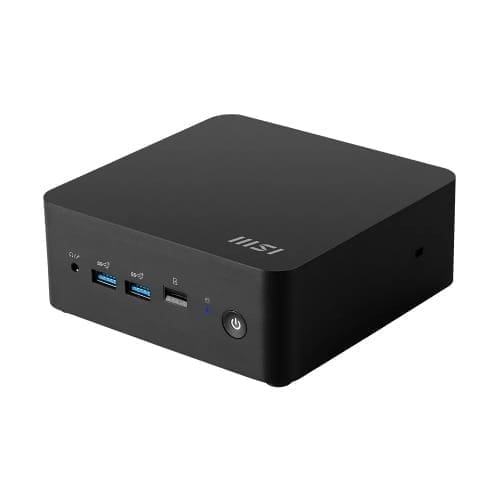 MSI Cubi NUC AI 1UMG-013BAU Mini PC Black Barebone Core Ultra 5 125H 2x Thunderbolt 4 2x HDMI 2x IntelĀ® I226V (2.5G) Wi-Fi 6E AX211 3Y