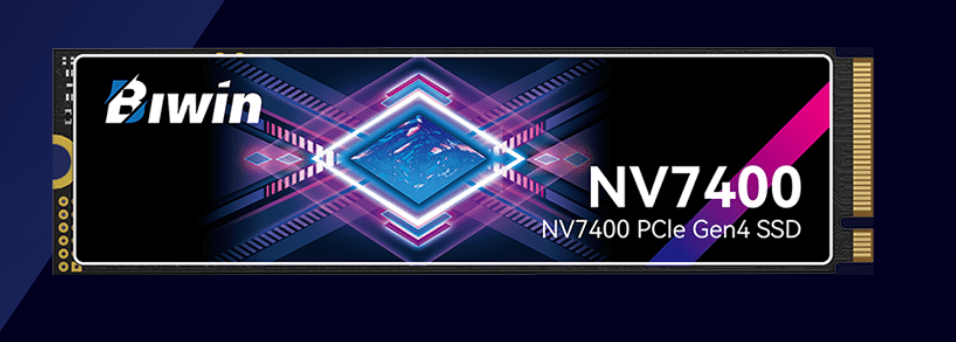 BIWIN NV7400-1TB-SSD M.2 NVMe PCIe4.0 Reading speed 7400MB/s Writing speed 6500MB/s BNV740001TB-RGX - 5 Year Warranty