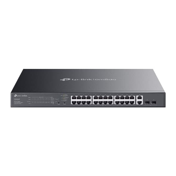 (CH)TP-Link ES228GMP Omada 28-Port Gigabit Easy Managed Switch with 24-Port PoE+, Fast PoE, Perpetual PoE, Flow Control, Loopback Detection, Port Iso