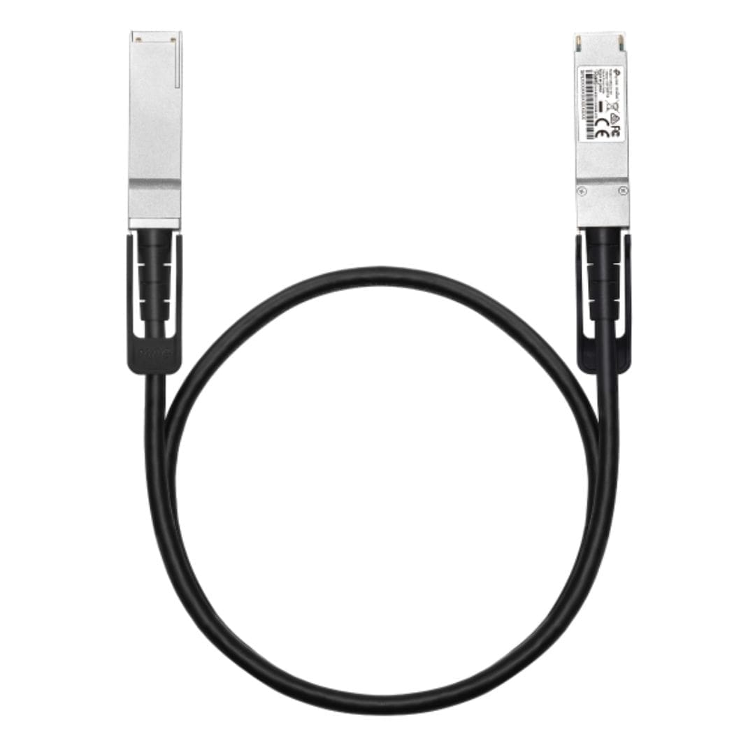 TP-Link SM9220-1M Omada 1 Meter 100G QSFP28 Direct Attach Cable ,Up to 1 m Distance, Support data rate of 100Gbps and 40Gbps, Compatible with 100G QSF