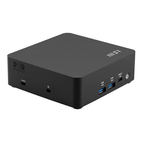 MSI Cubi NUC AI 1UMG-012BAU Mini PC Black Barebone Core Ultra 7 155H, 2x Thunderbolt 4 2x HDMI 2x IntelĀ® I226V (2.5G) Wi-Fi 6E AX211 3Y