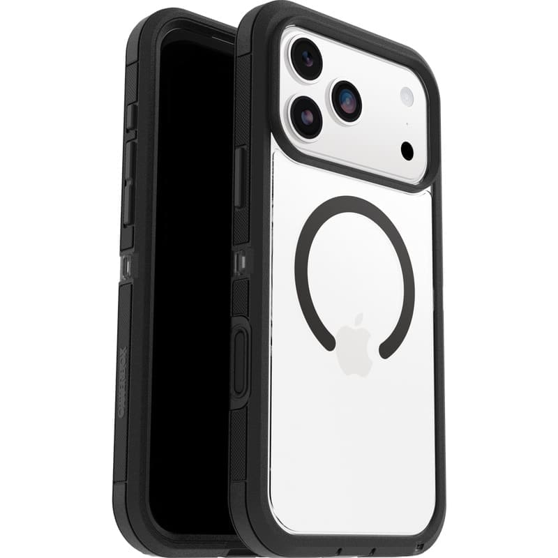 OtterBox Defender Pro XT MagSafe Apple iPhone 17 Pro Max (6.9") Case Dark Side (Clear/Black) - (77-98534), DROP+ 7X Military Standard,7 Years Warranty