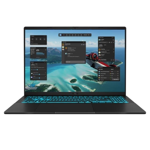 ASUS VivoBook V16 16" WUXGA Notebook Intel Core 7 240H DDR5 16GB 1TB RTX 5050 8GB GDDR7 Black Win 11 Pro 1.95kg 1Y Warranty