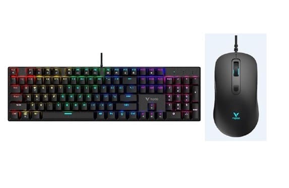 RAPOO V128S Backlit Mechanical Gaming Keyboard Optical Gaming Mouse