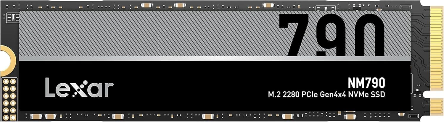 Lexar LNM790X008T-RNNNG Internal SSD 8TB M.2 2280 PCIe Gen 4x4 NVMe SSD up to 7000MB/s read, 6200MB/s write TLC- 5 year limited warranty