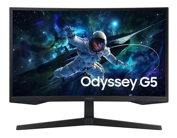 Samsung Odyssey G55C 32" QHD Curved Gaming Monitor 2K 2560x1440 165Hz16:9 1000R 1ms VA AMD FreeSync HDR10 DisplayPort HDMI Tilt VESA Headphone 3YR WT