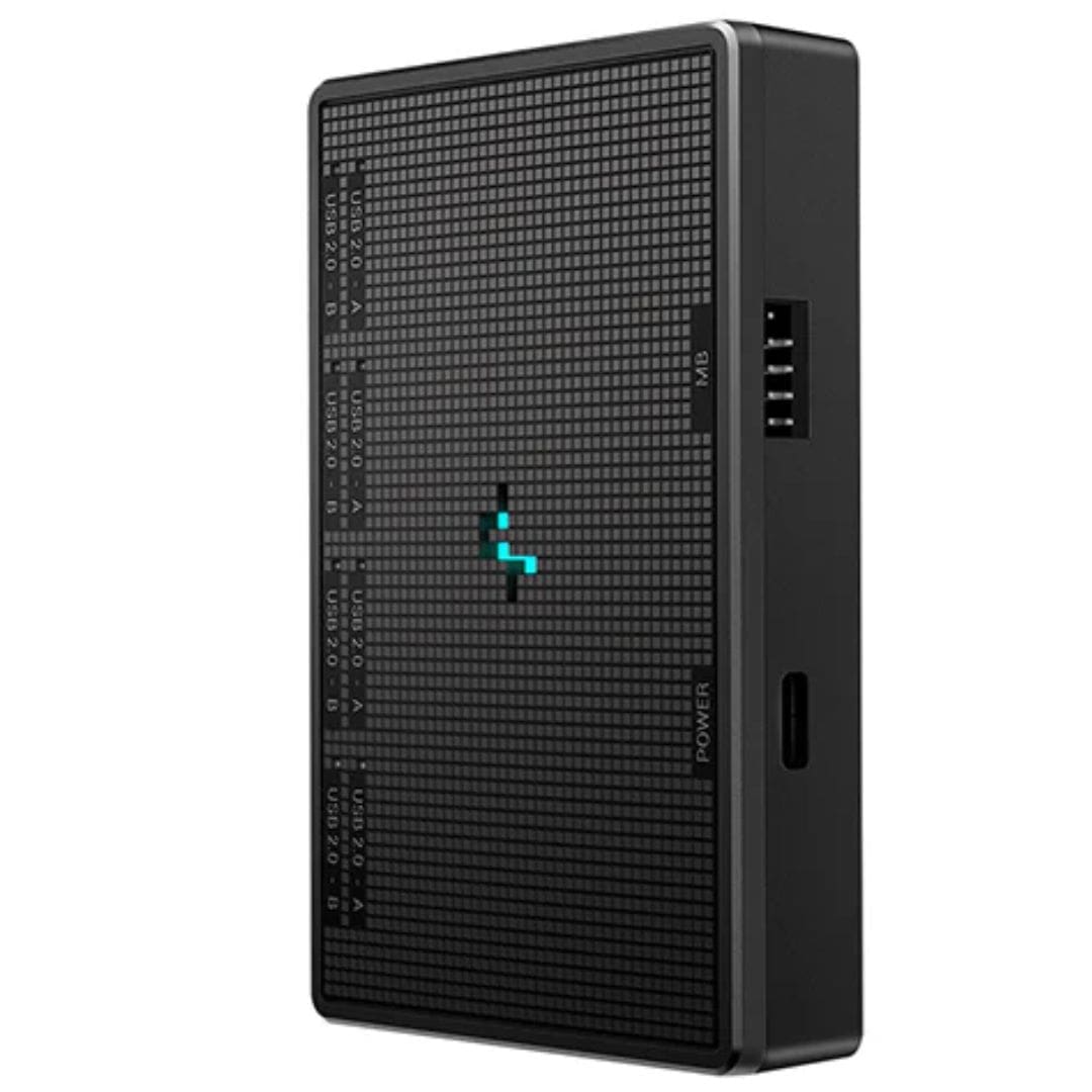 DeepCool UH-04 9-Pin USB 2.0 Hub, Magnet Screw Fixation, USB2.0-9PIN×1,USB Type-C×1,USB2.0-9PIN×4