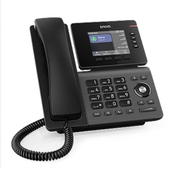 SNOM D810W IP Phone, 3.3" Colour Display, 12 SIP Accounts, HD Audio, Wi-Fi, USB PoE, Linux