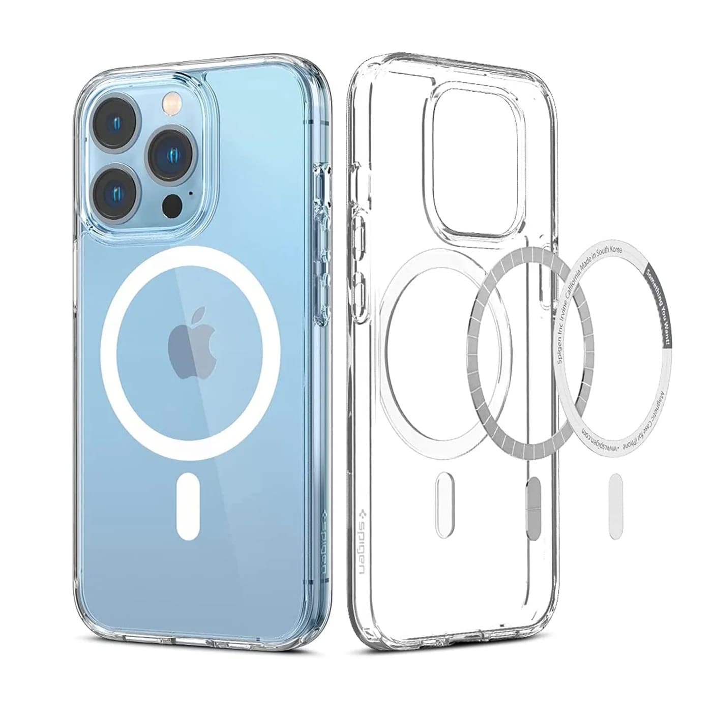 USP Apple iPhone 8 Plus/ iPhone 7 Plus (5.5") Clear Case with MagSafe - Built-in magnets, Scratch Resistant, Crystal Clear, 5 Years Warranty