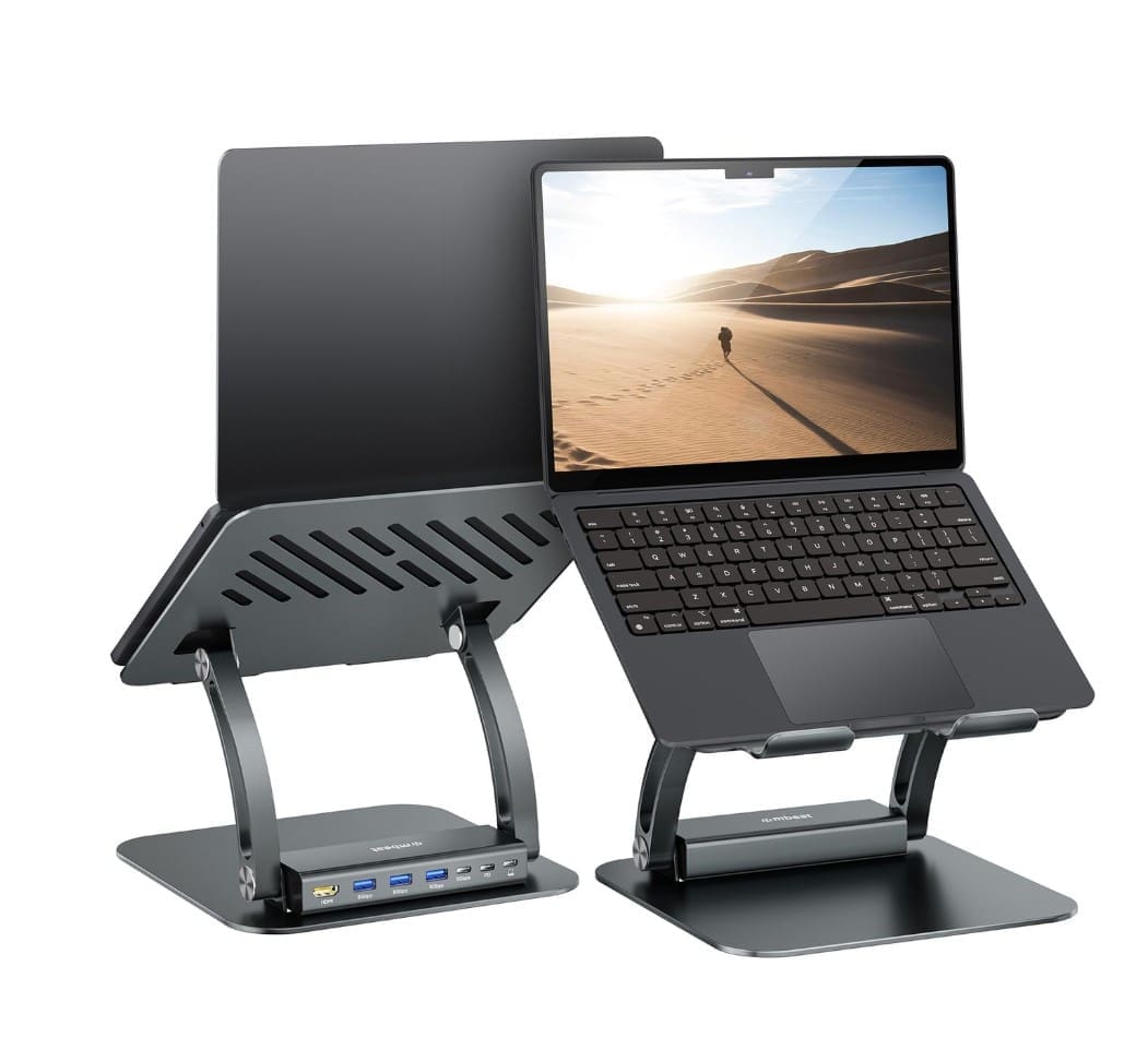mbeatĀ® Stage P6 Laptop Stand with USB-C Dock
