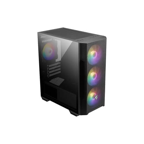 MSI MAG FORGE M100R BLACK, Micro ATX Case, 1x USB 3.2, 2x USB 2.0, 1x Audio, 1x Mic, 4x PCI-E, 2x 2.5", 2x 3.5", Micro ATX / Mini ITX