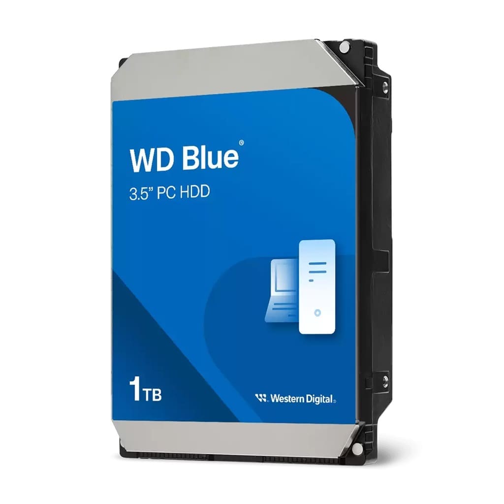 Western Digital WD Blue 1TB 3.5" HDD SATA 6Gb/s 5400RPM 64MB Cache CMR Tech 2yrs Wty