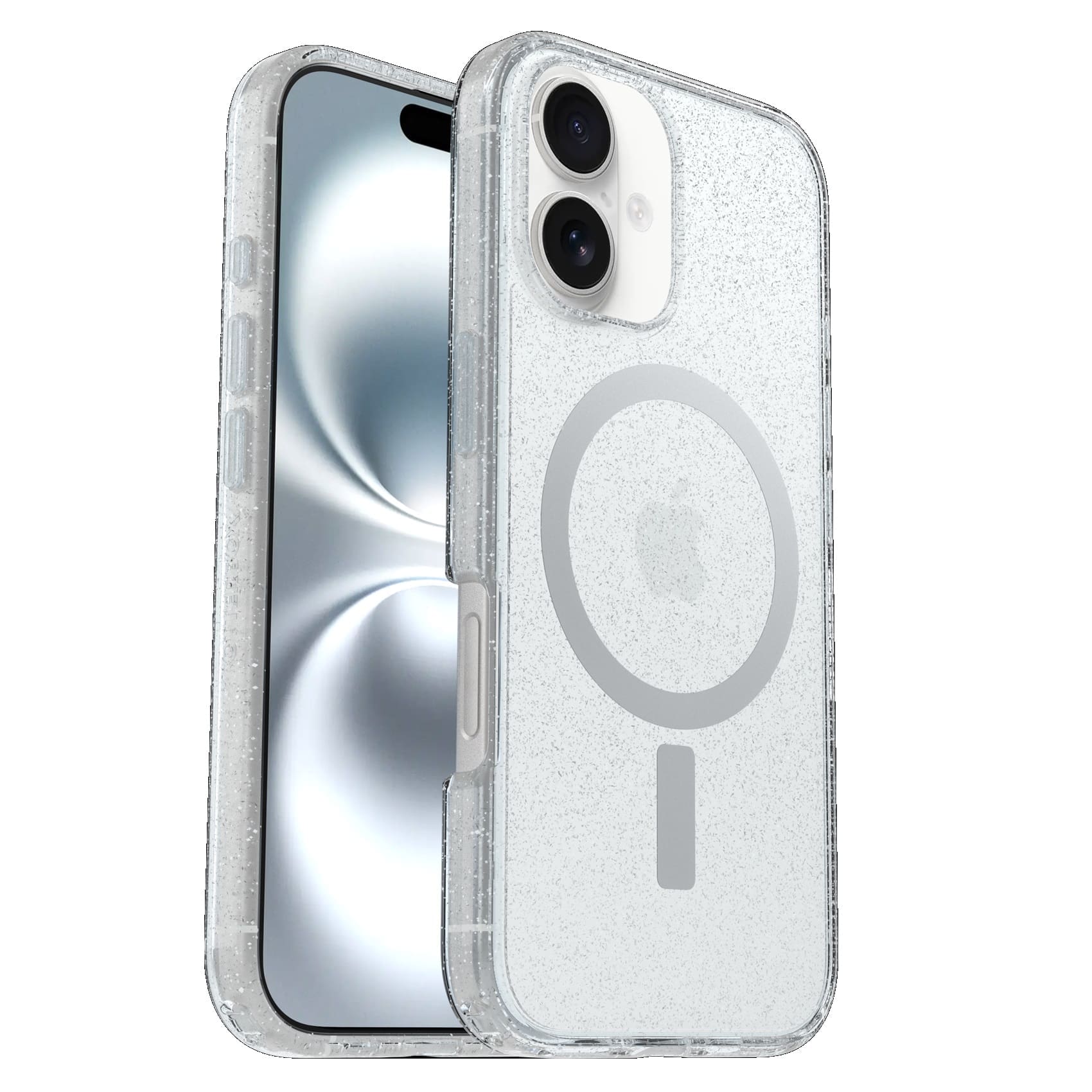 OtterBox Symmetry Clear MagSafe Apple iPhone 16 (6.1") Case Stardust - (77-96381), Antimicrobial, DROP+ 3X Military Standard, 7 Years Warranty