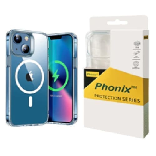 Phonix Apple iPhone 17e / iPhone 16e / iPhone15 / iPhone 14 / iPhone 13 (6.1") Clear Rock Shockproof Case With MagSafe - Ultra-thin,10 Years Warranty