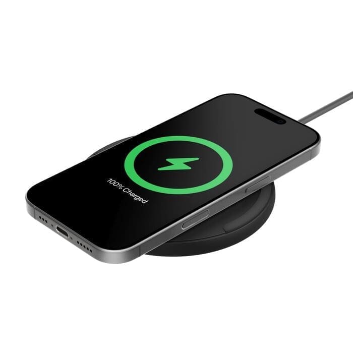 Belkin BoostCharge Wireless Charging Pad (15W) + USB-C to USB-C Cable (1.5M) - Black (WIA012fqBK), LED Indicator, $2500 CEW, 2 Years Warranty
