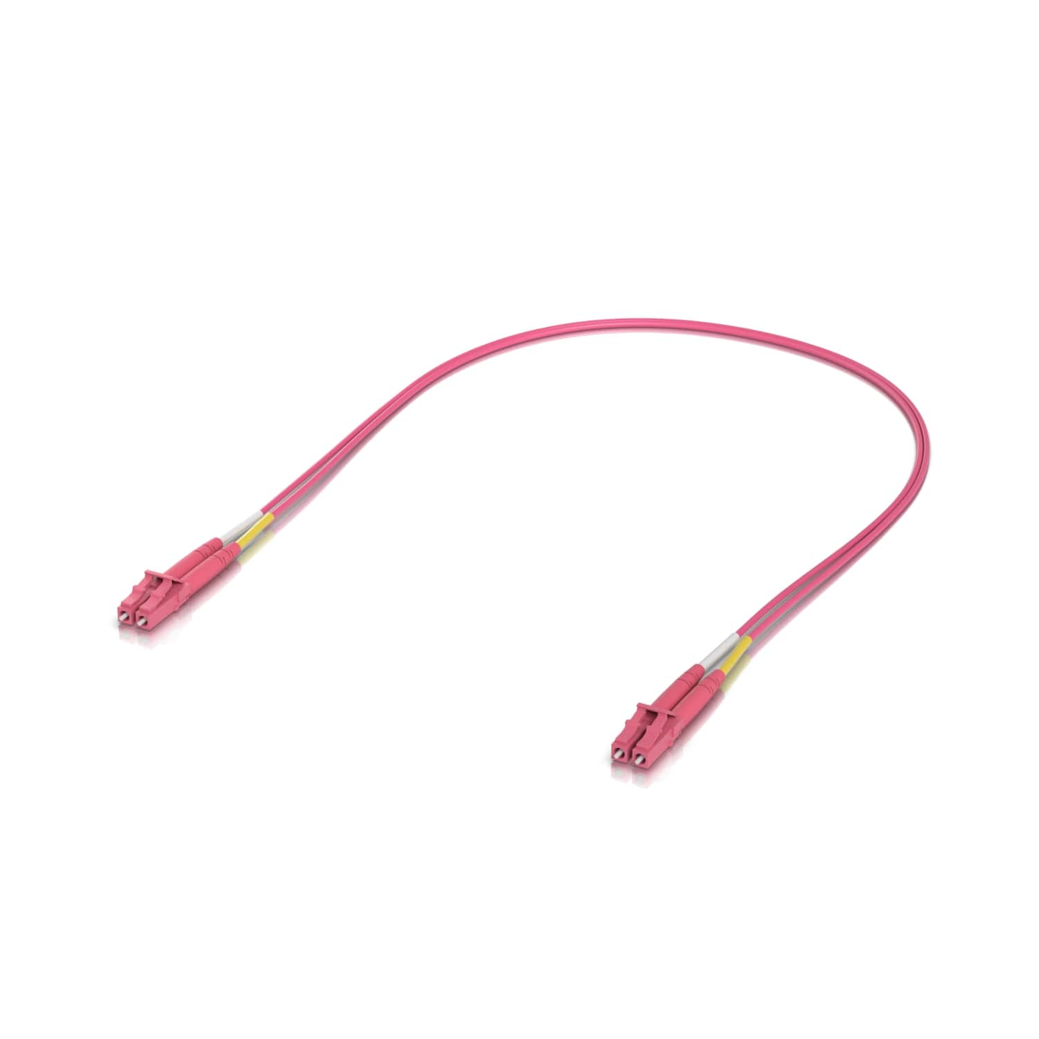 Ubiquiti Indoor OM4 Multi-mode Fiber, Duplex LC UPC Connectors, Fiber Patch Cable, 1M, 50-pack