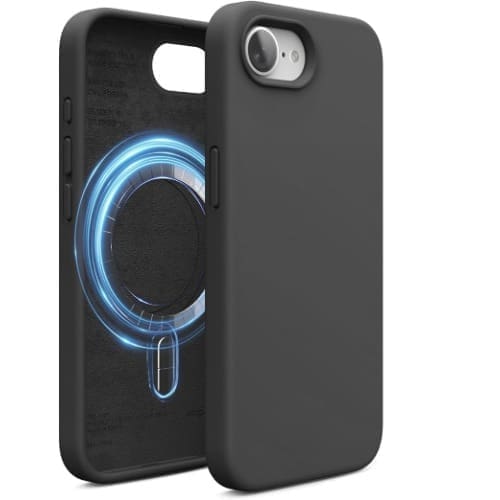 USP Apple iPhone 17e / iPhone 16e (6.1") Silicon Case Black with Magsafe - Shockproof , Raised Edges , Anti-Slip, 5 Years Warranty