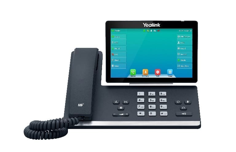 Yealink SIP-T57W, 16 Line IP HD Phone, 7" 800 x 480 colour screen, HD voice, Dual Gig Ports, Built in Bluetooth and WiFi, USB 2.0 Port, SBC Ready *LS