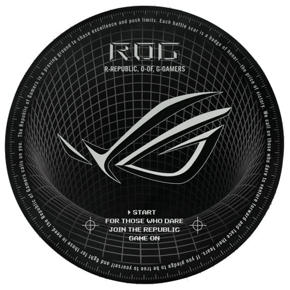 ASUS ROG Cosmic Mat II, floor mat, black, 87% rubber, 13% polyester, 117 cm length