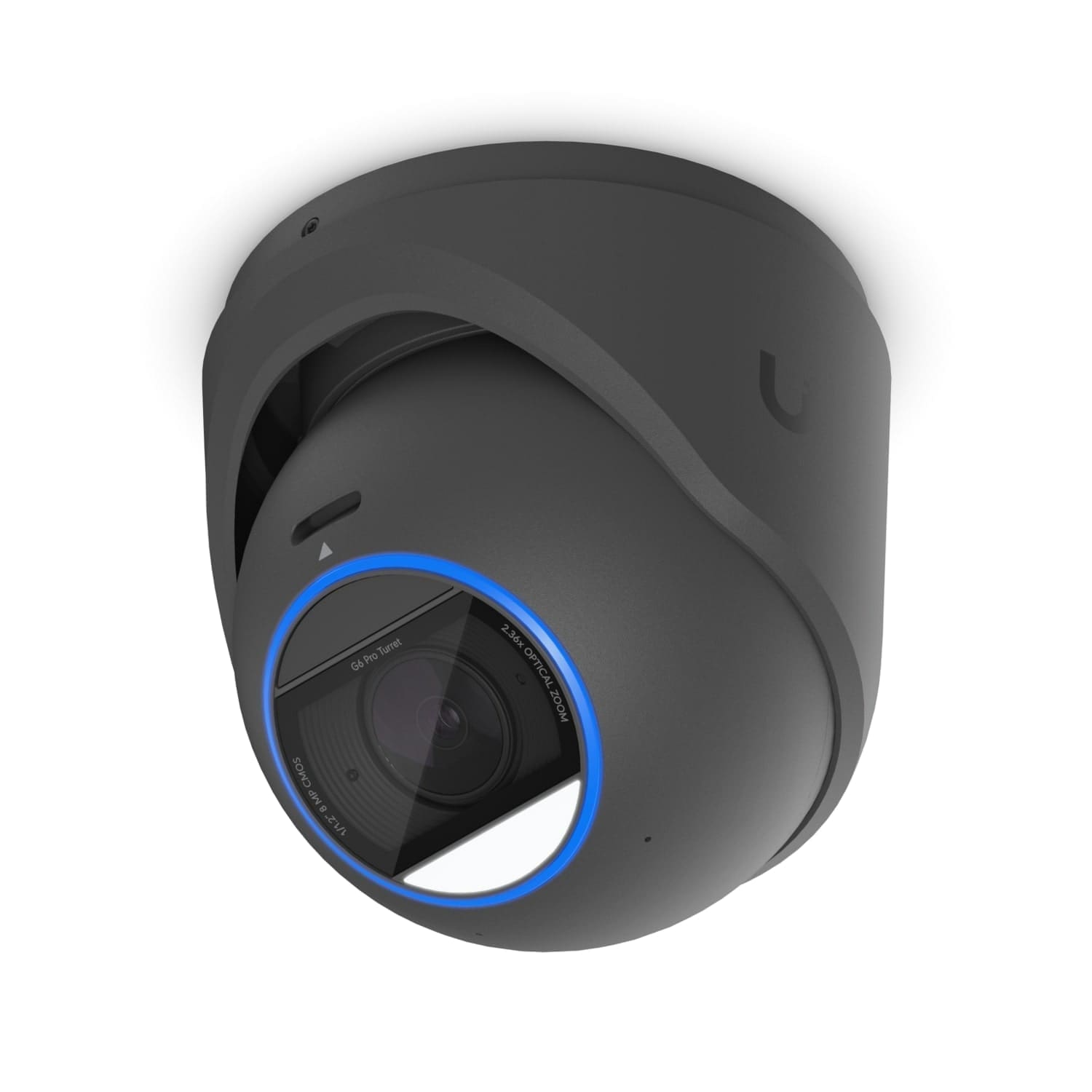 Ubiquiti G6 Pro Turret, Black, All-Weather Tamper-Resistant 4K PoE+Cam, AI Engine, 2.36x Optic Zoom,1/1.2"CMOS, Light Clarity,L-Range IR Night Vision