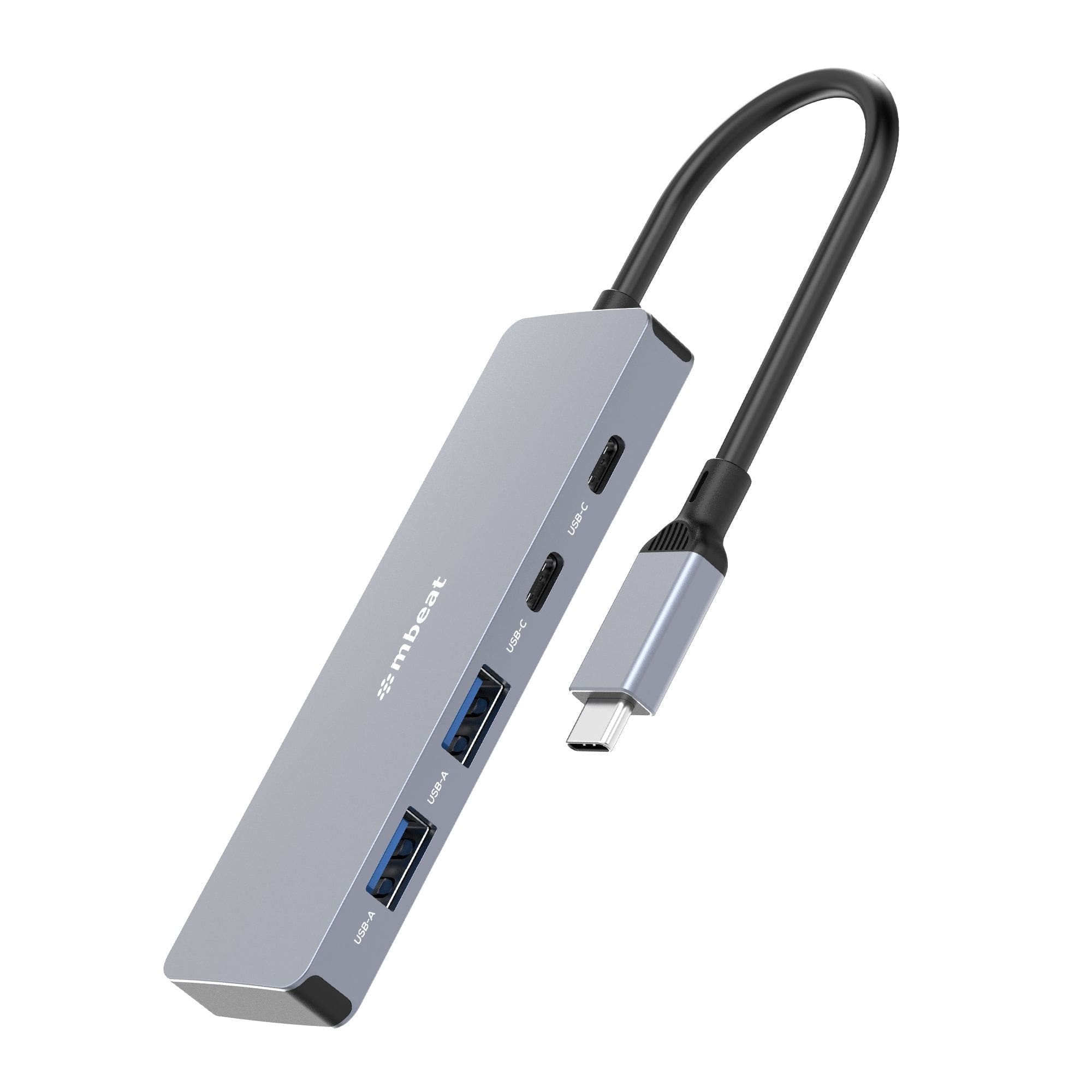 (LS) mbeatĀ® Elite 4-Port 10Gbps USB-C Gen 2 Hub (2A+2C) Blazing Fast Gen 2 Speeds Versatile USB Connectivity Effortless Data Expansion Weight: 67g