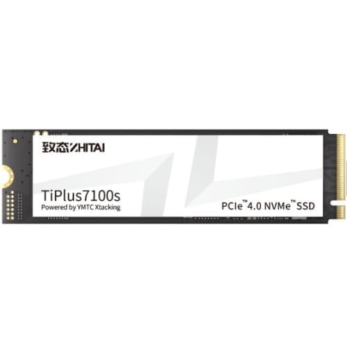 YMTC ZhiTai TiPlus7100s SSD 1TB M.2 2280 YMTC Xtacking 4.0 TLC Chip PCle Gen 4 X 4.0 NVMe 4.0 7400MB/s 6900MB/s R/W 600 TBW 5Y warranty