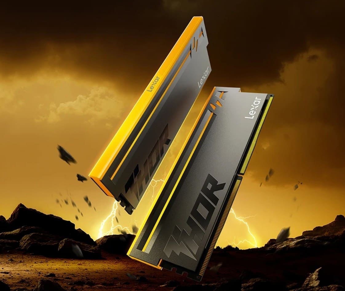 Lexar LD5U16G60C38BV-RGD DDR5 UDIMM 32GB Kit (2 x 16GB) 6000 MT/s 1.35V CL38 THOR G2 OC RGB BLACK INTEL XMP 3.0 AMD EXPO