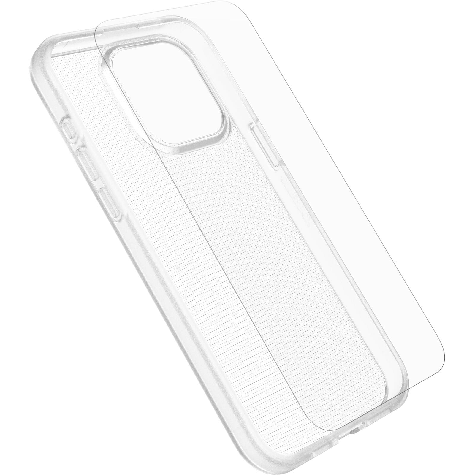 OtterBox React Case with Screen Protector Apple iPhone 15 Plus (6.7") Clear -(78-81236),DROP+ Military Standard Case ,2X Anti-Scratch,7 Years Warranty