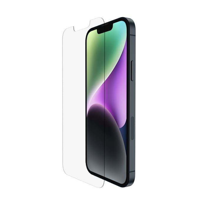 Belkin ScreenForce TemperedGlass Treated Screen Protector for Apple iPhone 17e / iPhone 16e / iPhone 14 / iPhone 13 / iPhone 13 Pro - Clear (OVA069zz)