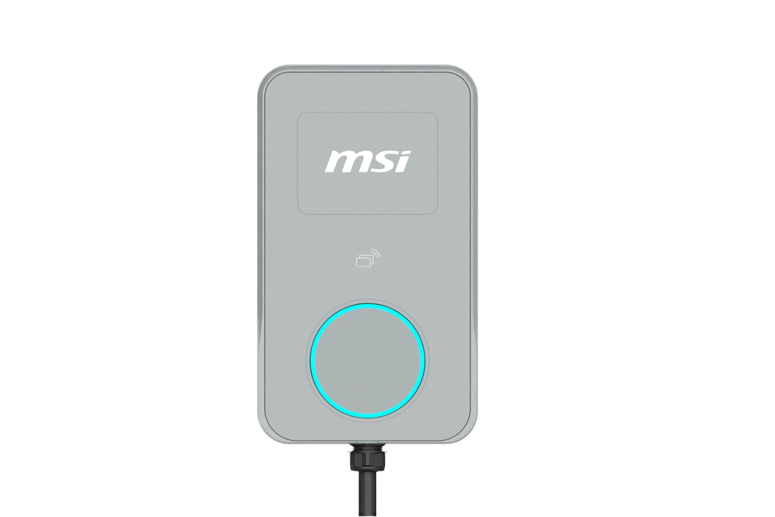 MSI Eco Life Max(OCPP) 22kW-Gray, 3-phase 380-415V, 32A, WiFi, OCPP2.0.1, IP65, LED circle, solar ready, app, RFID opt, LAN opt, tethered/socket, 2yr