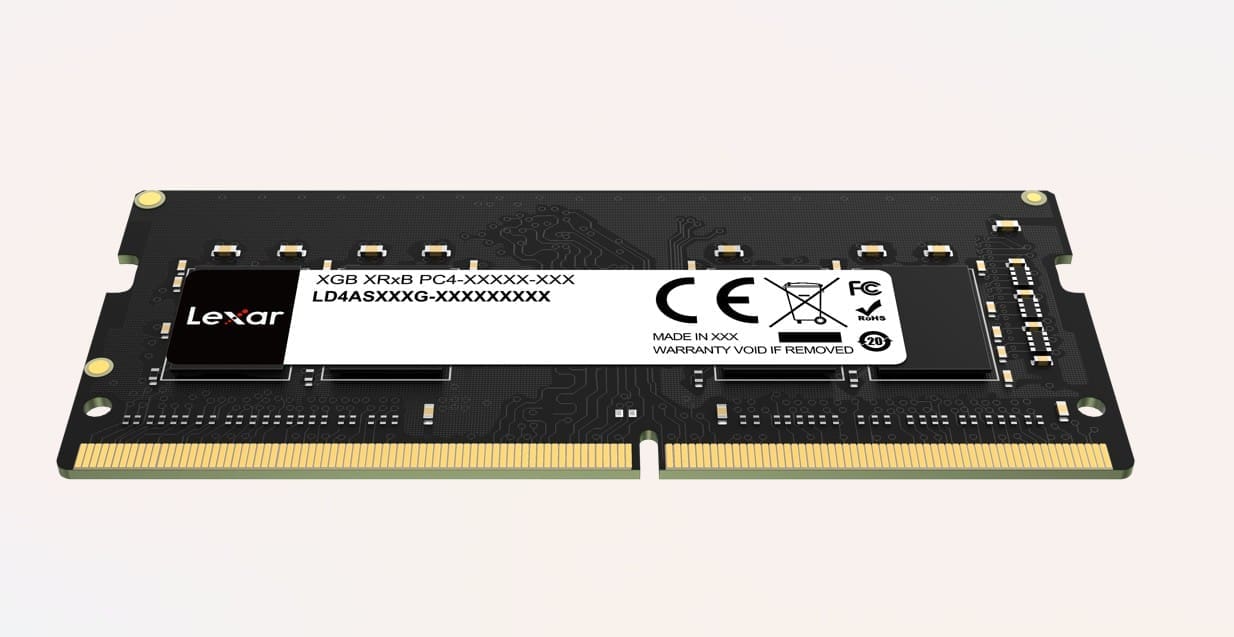 Lexar LD4AS016G-H2666G 16GB, DDR4 2666 SO-DIMMM Laptop Memory 1.2V CL19 - Bulk